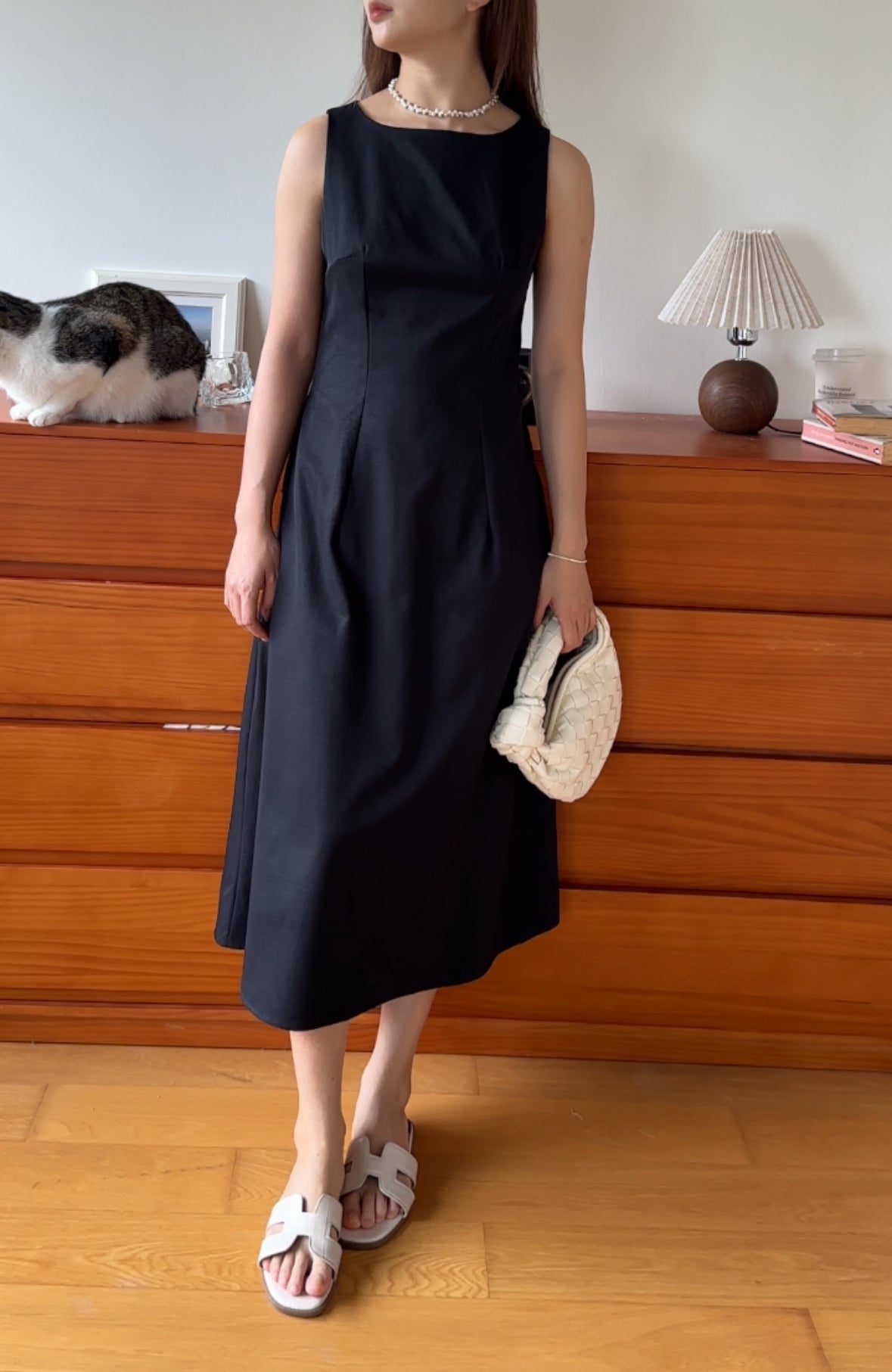 synthetic one piece dress